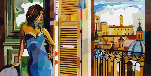 Stupenda la mia città by Giovanni Schembari, Painting for Sale on Singulart