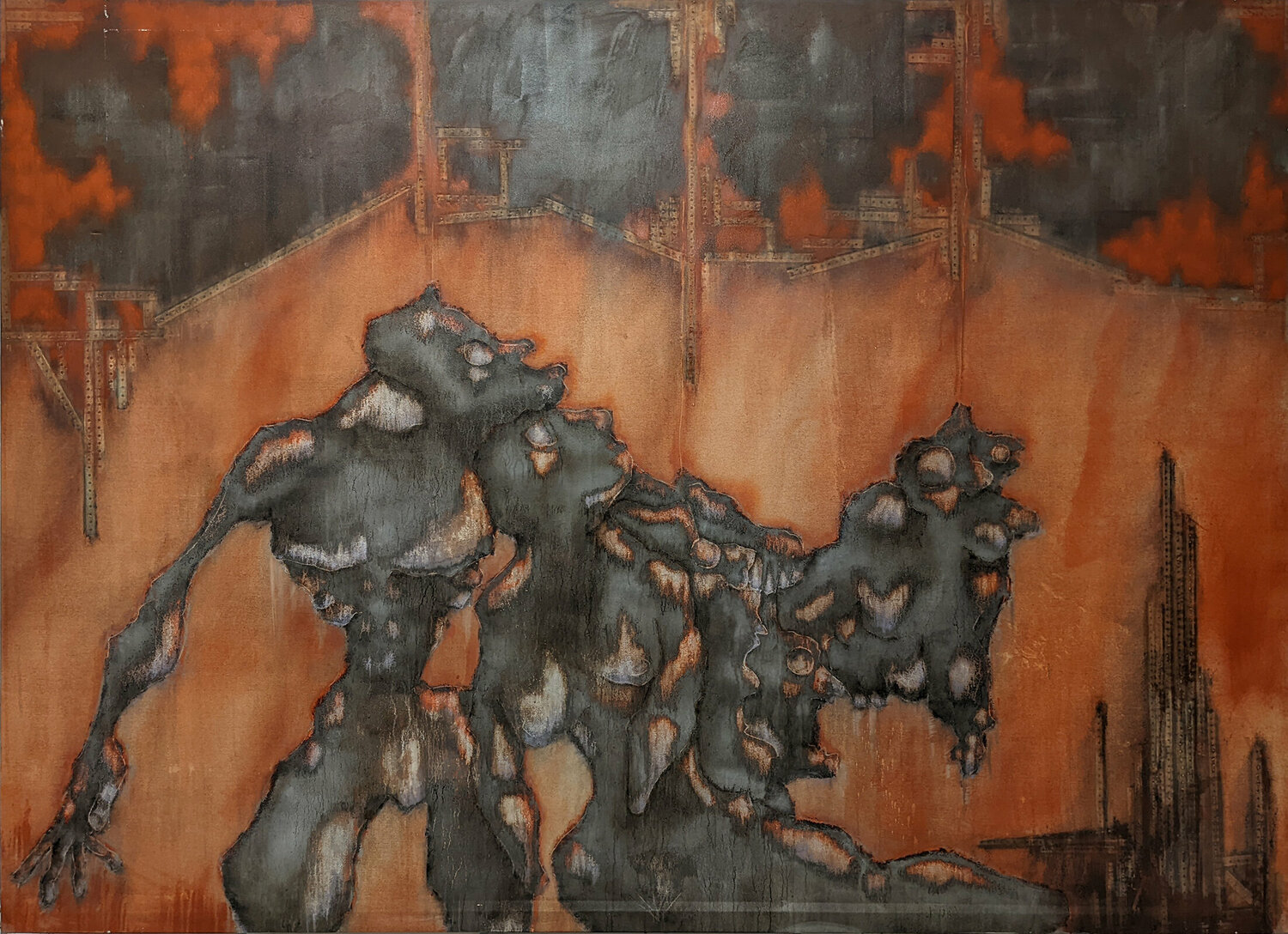 family matters von Andreas Rojko (2013): Malerei Acryl auf Leinwand ...