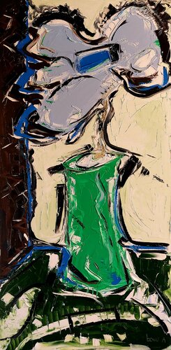 L'iris bleu van Benoit Andre, Schilderij te koop op Singulart