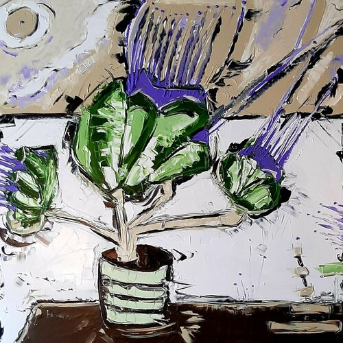 Les artichauts van Benoit Andre, Schilderij te koop op Singulart