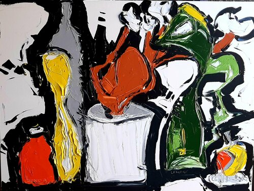 Le pot à eau vert van Benoit Andre, Schilderij te koop op Singulart