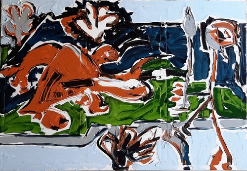 Peinture rupestre van Benoit Andre, Schilderij te koop op Singulart