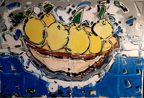 Les citrons van Benoit Andre, Schilderij te koop op Singulart
