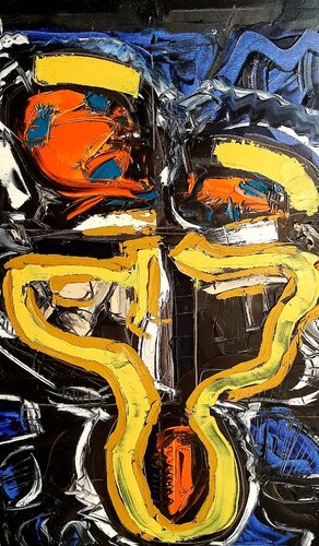 Le masque van Benoit Andre, Schilderij te koop op Singulart