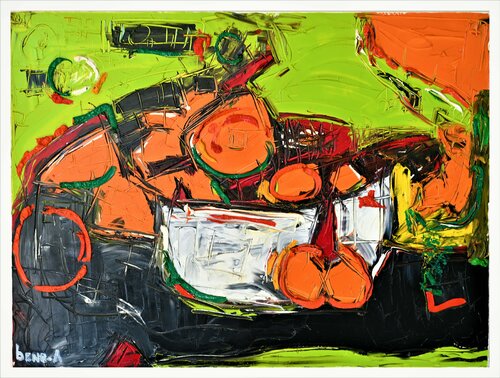 Le panier par Benoit Andre, Peinture en vente sur Singulart