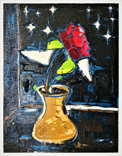 la rose van Benoit Andre, Schilderij te koop op Singulart