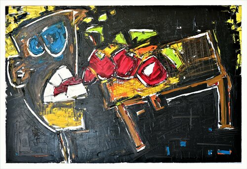 la table aux cerises van Benoit Andre, Schilderij te koop op Singulart