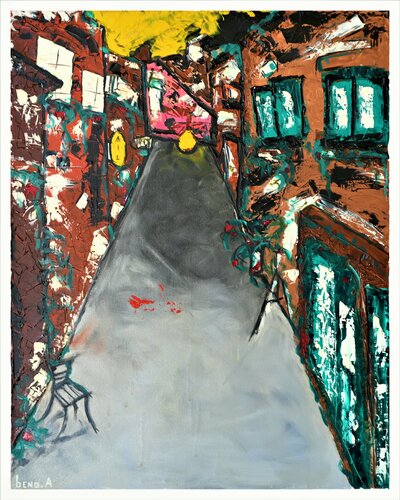 Rue de Collioure van Benoit Andre, Schilderij te koop op Singulart