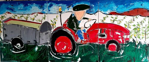 Les vendanges di Benoit Andre, Pittura in vendita su Singulart