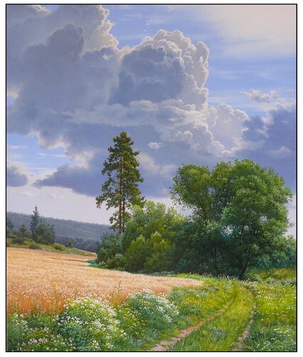 Pitfalls of a summer day van Emil Mlynárčik, Schilderij te koop op Singulart