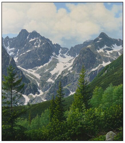 Spring in the High Tatras van Emil Mlynárčik, Schilderij te koop op Singulart