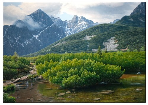 Footpath around the mountain lake Emil Mlynárčik