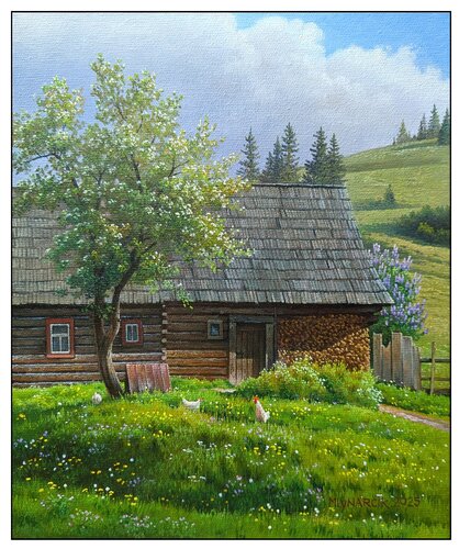 Spring morning par Emil Mlynárčik, Peinture en vente sur Singulart
