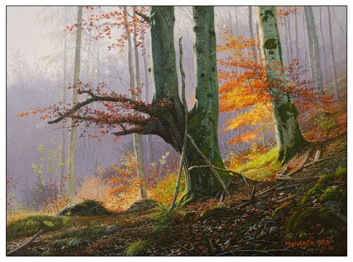 Windswept veterans van Emil Mlynárčik, Schilderij te koop op Singulart