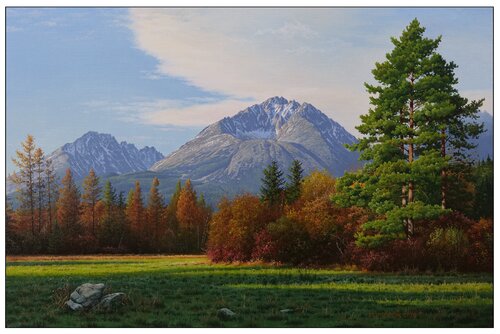 Afternoon shadows par Emil Mlynárčik, Peinture en vente sur Singulart