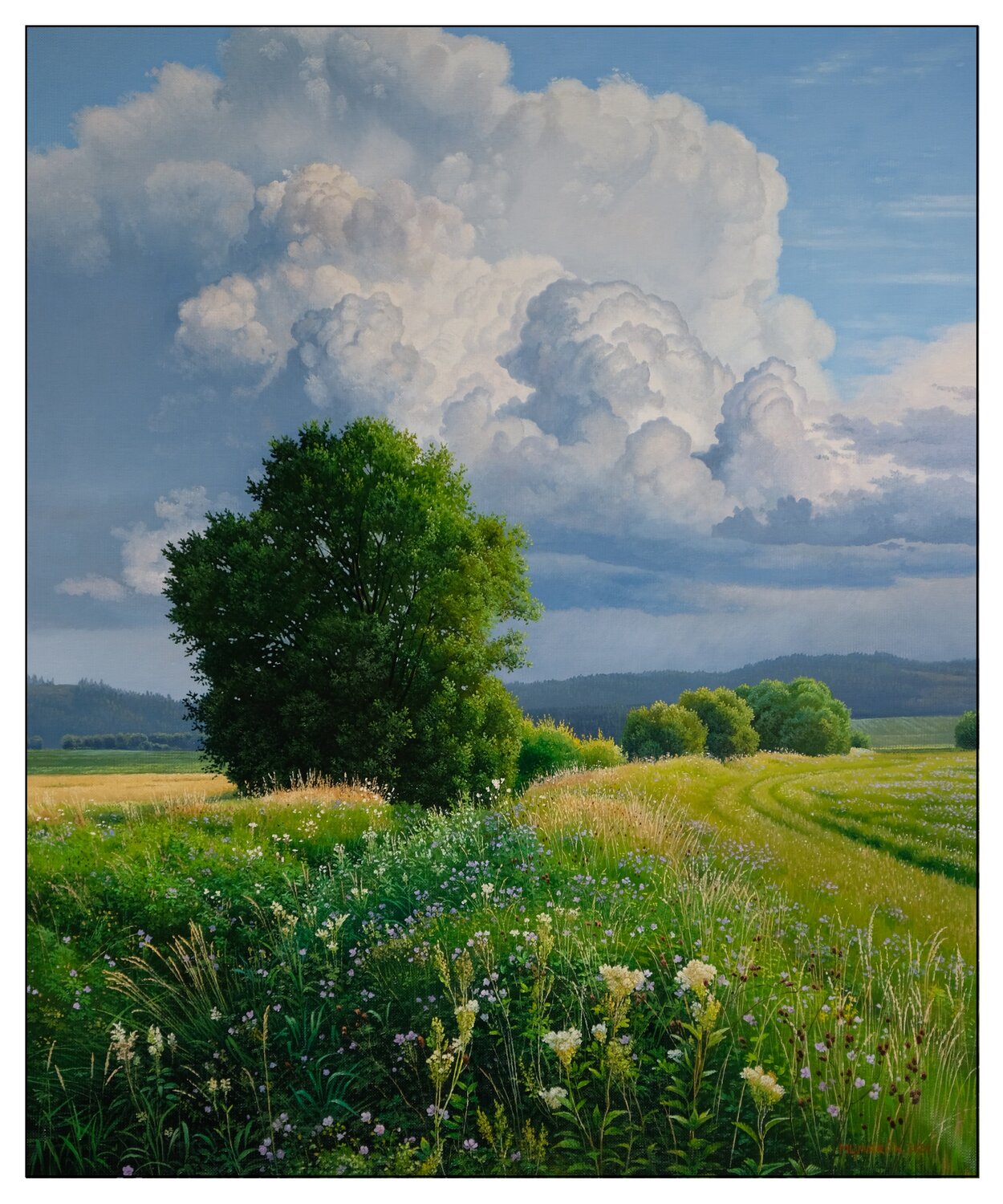 Stormy summer landscape Emil Mlynárčik