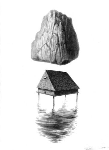 Presentimiento VI van Leodan García Pérez, Tekening te koop op Singulart