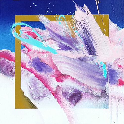 Wrapped In Pink And Blue di Emanuele Vittorioso, Pittura in vendita su Singulart