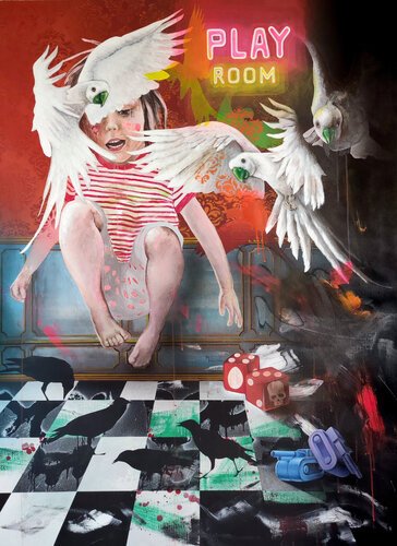 Play Room von Emanuele Vittorioso, Malerei kaufen auf Singulart
