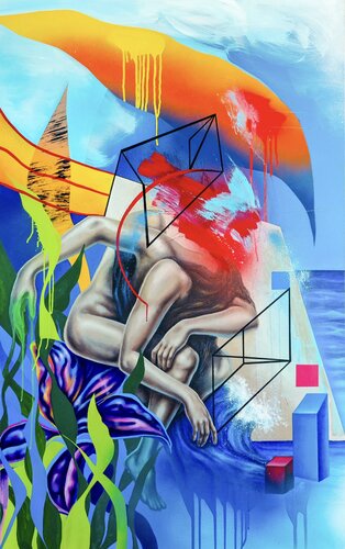 Thalassa (by Daniele Carrubba & Vittorioso) von Emanuele Vittorioso, Malerei kaufen auf Singulart