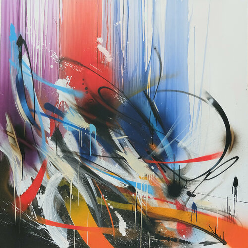 Black Is The Soul Pt III van Emanuele Vittorioso, Schilderij te koop op Singulart
