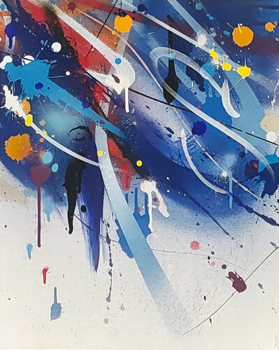 Blueshift 26 van Emanuele Vittorioso, Schilderij te koop op Singulart