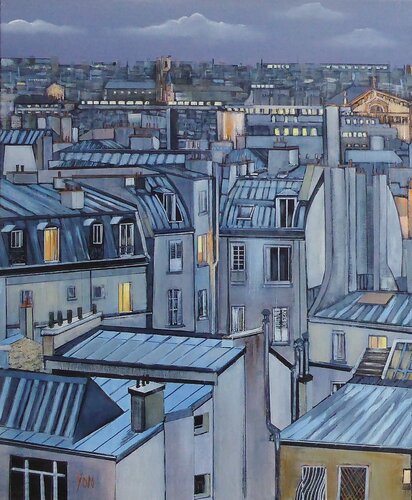 la nuit par Jean-Michel Yon, Peinture en vente sur Singulart