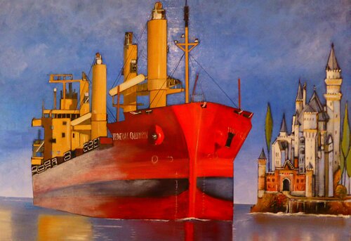 la rencontre improbable di Jean-Michel Yon, Pittura in vendita su Singulart