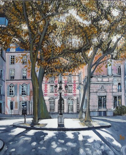 la place furstemberg di Jean-Michel Yon, Pittura in vendita su Singulart