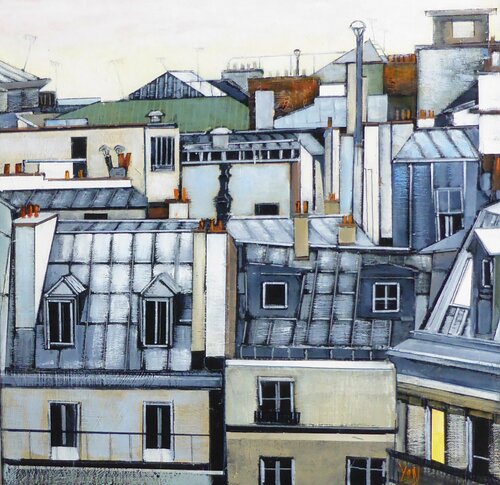 fenetre sur cour van Jean-Michel Yon, Schilderij te koop op Singulart