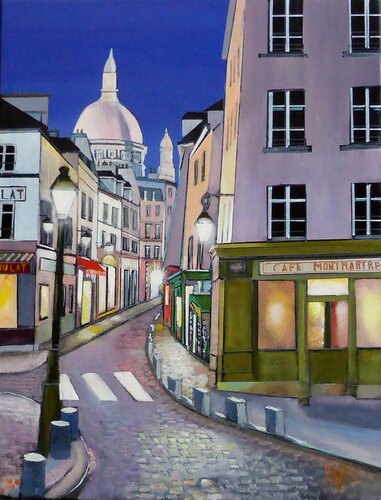 la night by Jean-Michel Yon, Painting for Sale on Singulart