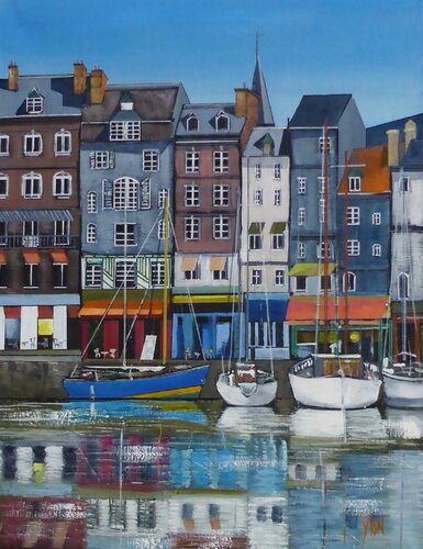 honfleur van Jean-Michel Yon, Schilderij te koop op Singulart