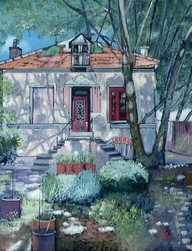 la maison oubliée van Jean-Michel Yon, Schilderij te koop op Singulart