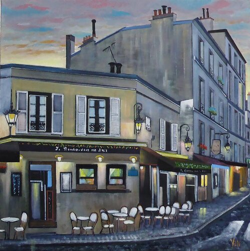 le rendez vous des amis 2 di Jean-Michel Yon, Pittura in vendita su Singulart