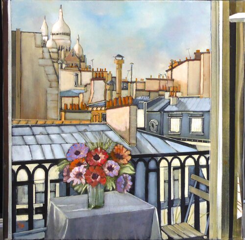bouquet parisien van Jean-Michel Yon, Schilderij te koop op Singulart