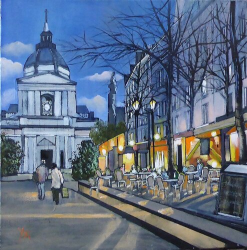 place de la sorbone van Jean-Michel Yon, Schilderij te koop op Singulart