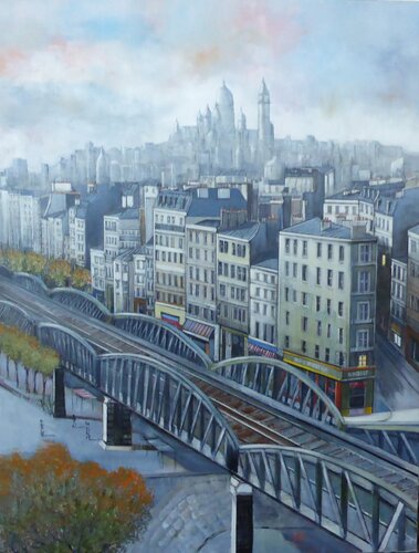 metro barbes von Jean-Michel Yon, Malerei kaufen auf Singulart