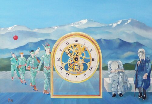 un si beau pays van Jean-Michel Yon, Schilderij te koop op Singulart