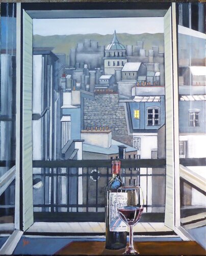 le repos de l'artiste van Jean-Michel Yon, Schilderij te koop op Singulart