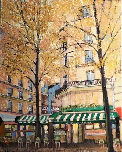 automne a Paris van Jean-Michel Yon, Schilderij te koop op Singulart