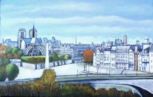 Paris la seine de Jean-Michel Yon, Pintura a la venta en Singulart