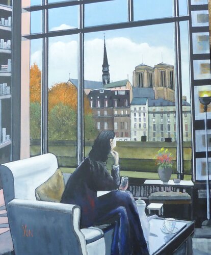 l'appartement by Jean-Michel Yon, 회화 for Sale on Singulart