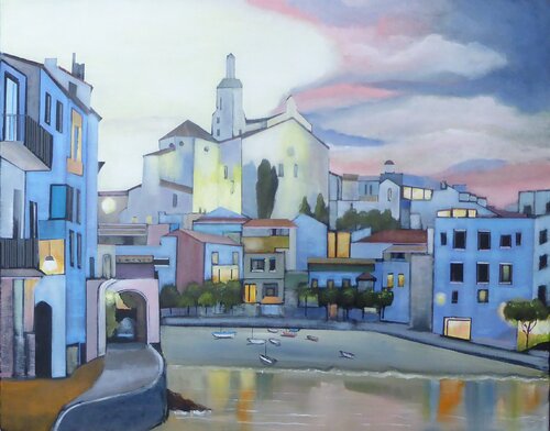 Cadaques lumieres di Jean-Michel Yon, Pittura in vendita su Singulart