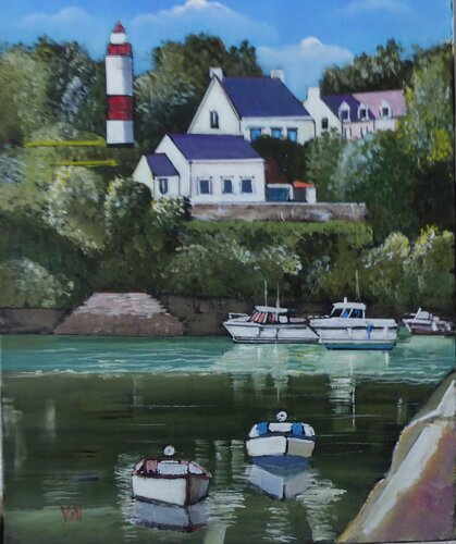 VUE DE DOELAN by Jean-Michel Yon, Painting for Sale on Singulart