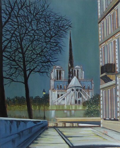 Notre Dame le retour de Jean-Michel Yon, Pintura a la venta en Singulart