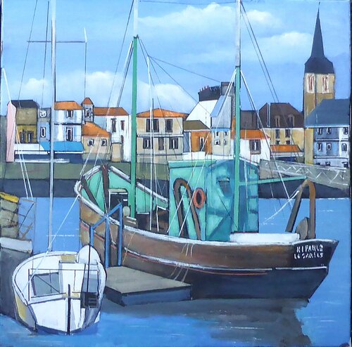 la chaume2 par Jean-Michel Yon, Peinture en vente sur Singulart