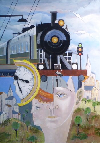le dernier train di Jean-Michel Yon, Pittura in vendita su Singulart