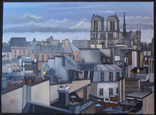 panorama von Jean-Michel Yon, Malerei kaufen auf Singulart