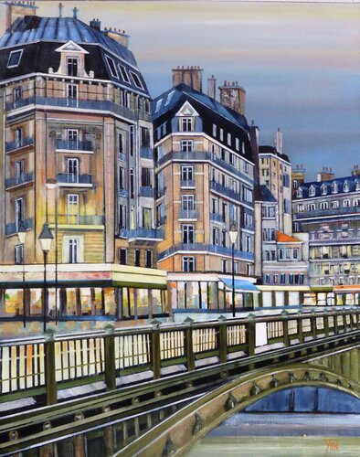 paris  night de Jean-Michel Yon, Pintura a la venta en Singulart