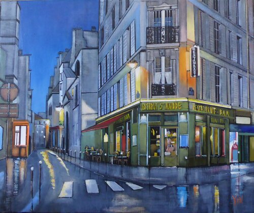 le bistrot saint andré van Jean-Michel Yon, Schilderij te koop op Singulart